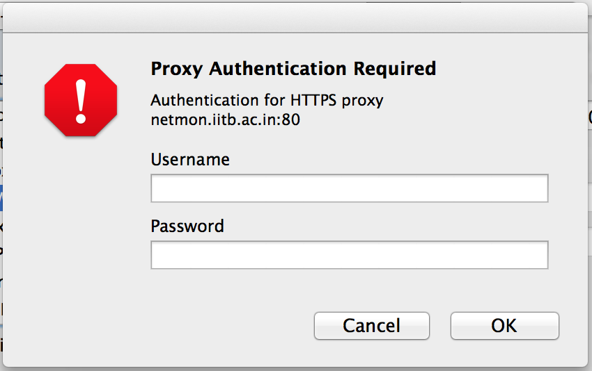 what proxy settings should i use for mac